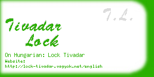 tivadar lock business card
